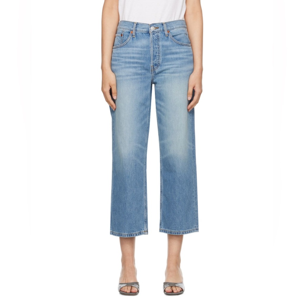Re/Done Loose Crop Jeans